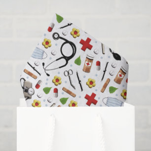 Papel De Seda Regalo con temas médicos