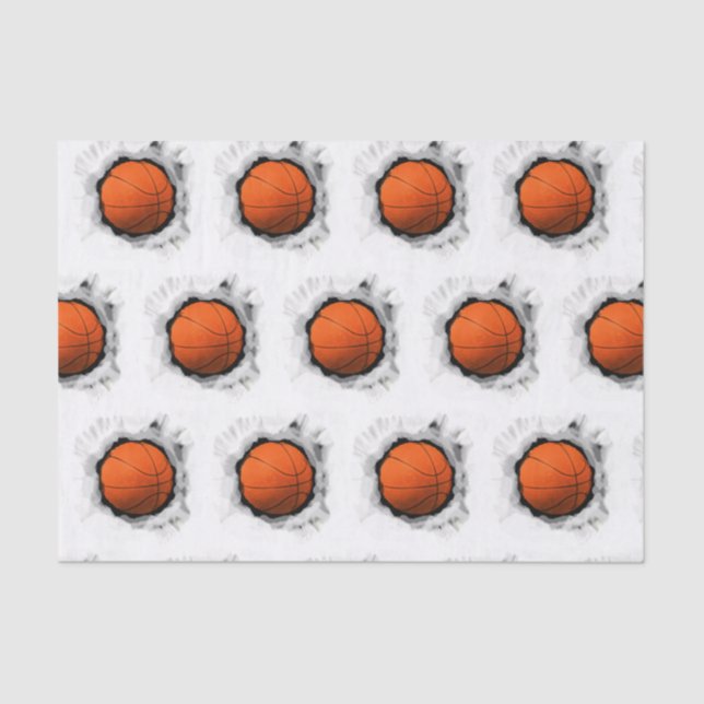 Papel De Seda Regalo de baloncesto (Anverso)
