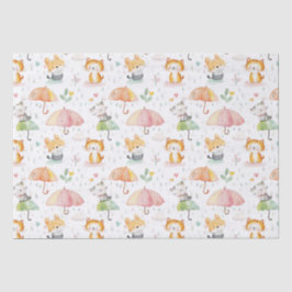 Papel De Seda Regalo de bebé de animales curados