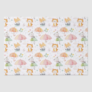 Papel De Seda Regalo de bebé de animales curados