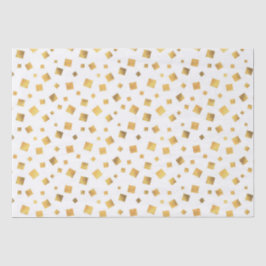 Papel De Seda Regalo de Confeti Dorado Elegante Festivo