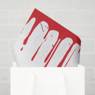 Papel De Seda Regalo de Halloween - Sangriento sangriento derram