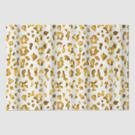 Papel De Seda Regalo de impresión de leopardo de oro de la Moda 