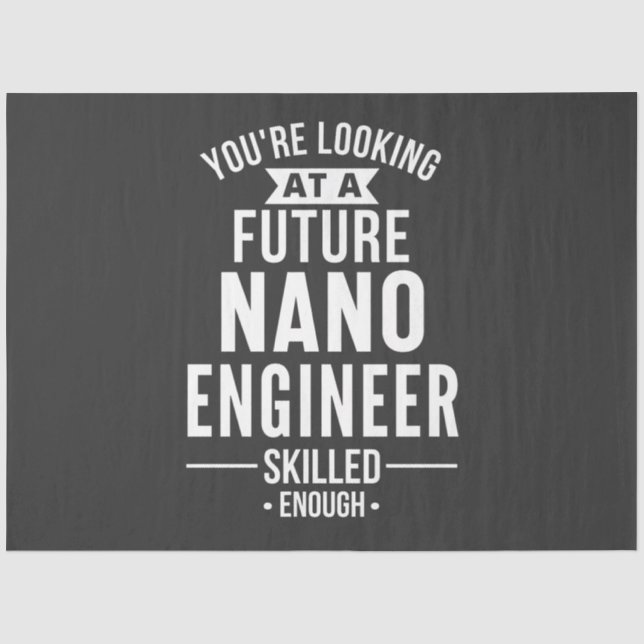 Papel De Seda Regalo de ingeniero de NANO (Anverso)