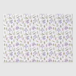 Papel De Seda Regalo de jardín de flores violetas inglesas linda