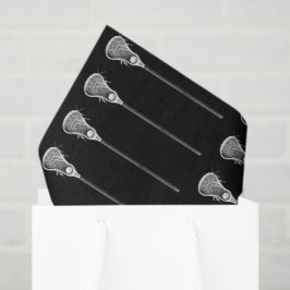Papel De Seda Regalo de Lacrosse Negro