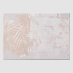 Papel De Seda Regalo de mármol de hoja de palma dorada elegante 