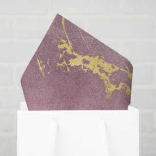Papel De Seda Regalo de mármol de vino y oro elegante
