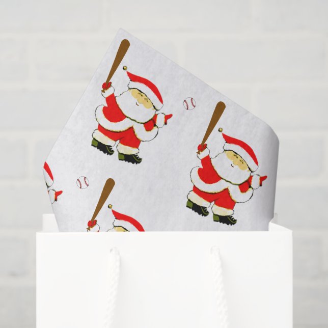 Papel De Seda Regalo de Navidad de béisbol (Bolsa de regalo)