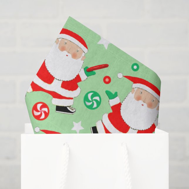 Papel De Seda Regalo de Navidad de Disc Golf (Bolsa de regalo)