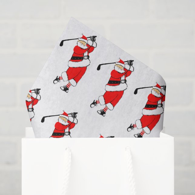 Papel De Seda Regalo de Navidad de Golf (Bolsa de regalo)