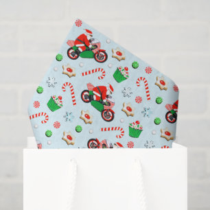 Papel De Seda Regalo de Navidad de motocicleta
