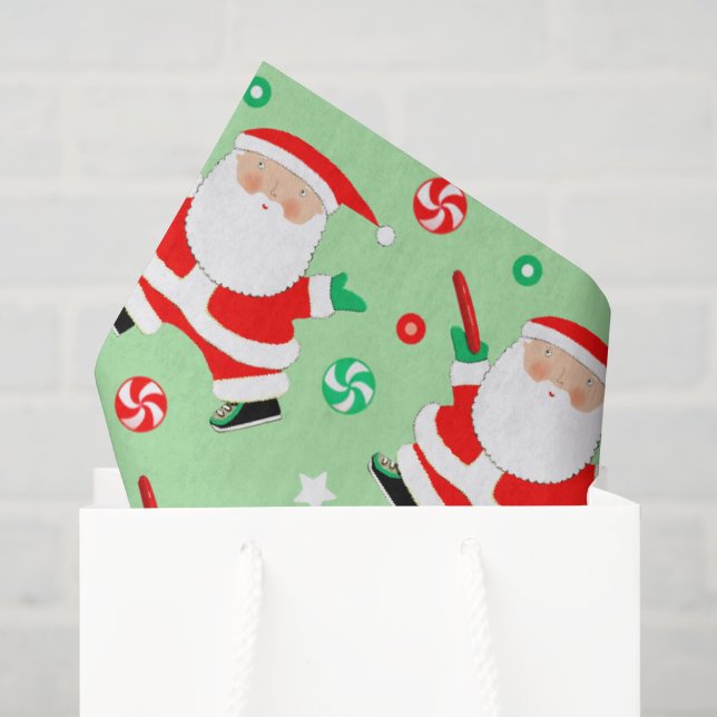 Papel De Seda Regalo de Navidad de Ultimate Frisbee (Bolsa de regalo)