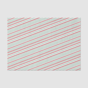 Papel De Seda Regalo de Navidad Pastel Green Pink Merry