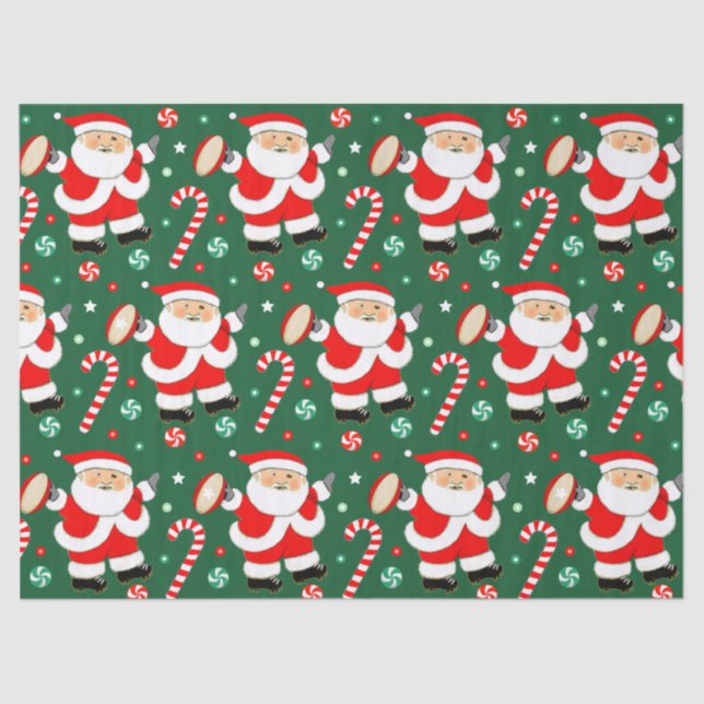 Papel De Seda Regalo de Navidad Rugby (Anverso)