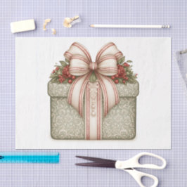Papel De Seda Regalo de Navidad Verde