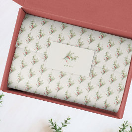 Papel De Seda regalo de navidades botánicos de berry