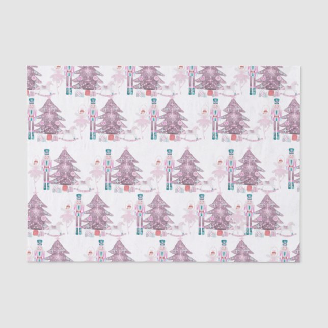 Papel De Seda Regalo de Navidades de petaca rosada (Anverso)