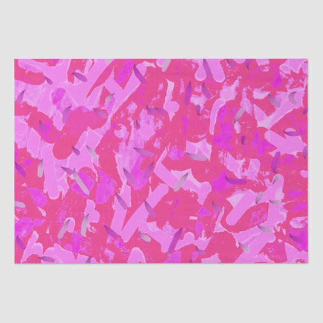 Papel De Seda Regalo de ocasión Púrpura Caliente (Anverso)