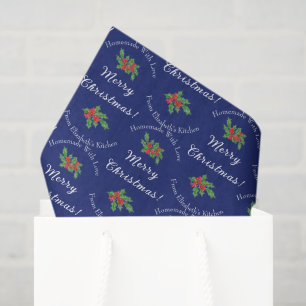 Papel De Seda Regalo de pastelería de vacaciones editable Navida