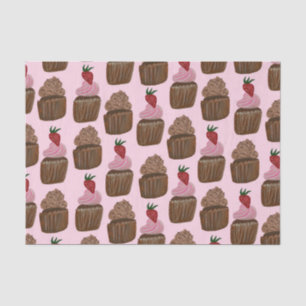 Papel De Seda Regalo de pastelitos de chocolate con acuarela div