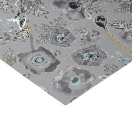 Papel De Seda Regalo de patrón de acuarela de patinetas florales