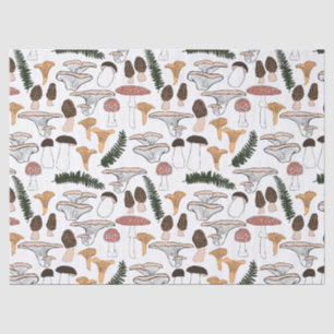 Papel De Seda Regalo de patrón de hongos hongos hongos hongos ho