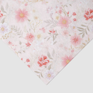 Papel De Seda Regalo de pradera floral Cottagecore