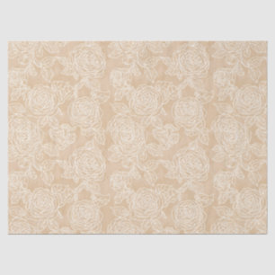 Papel De Seda Regalo de Rosa Blanca Elegante