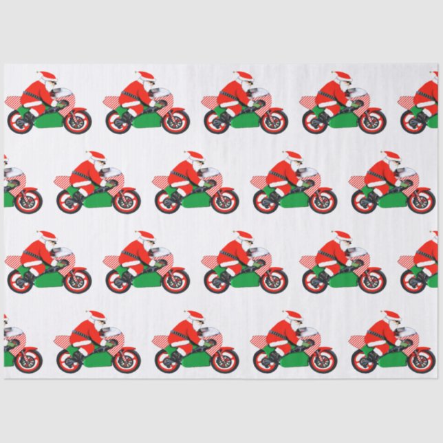 Papel De Seda Regalo de vacaciones ciclista (Anverso)