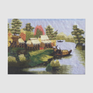 Papel De Seda Regalo/desenlace de escenas paisajísticas