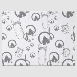 Papel De Seda Regalo divertido para amantes de los caballos Edic