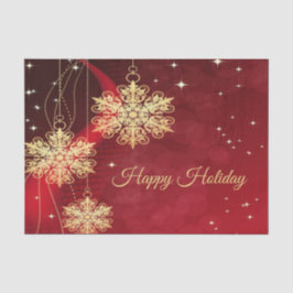 Papel De Seda Regalo Fiesta de navidades Rojo Vacaciones de copo