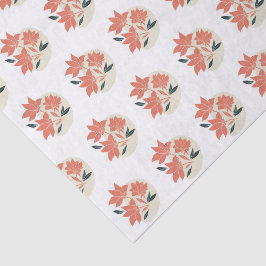Papel De Seda Regalo floral elegante personalizado