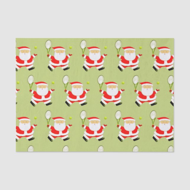 Papel De Seda Regalo navideño de Navidades de tenis (Anverso)