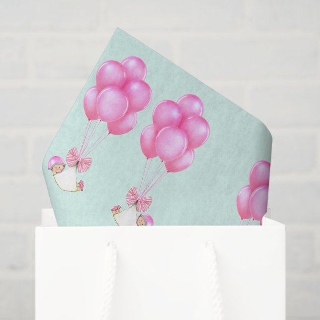 Papel De Seda Regalo para baby shower de gemelas (Bolsa de regalo)