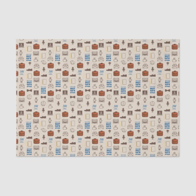 Papel De Seda Regalo para los hermanos JW y los ancianos JW la m (Anverso)