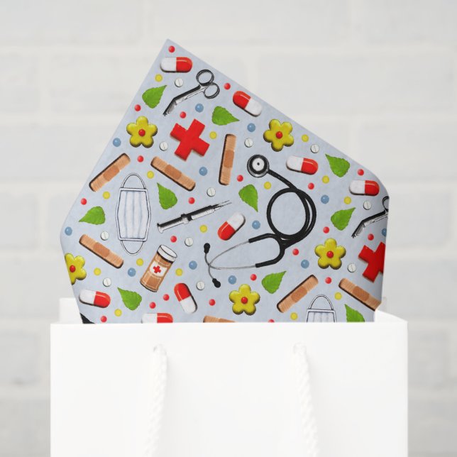 Papel De Seda Regalo para Médico (Bolsa de regalo)