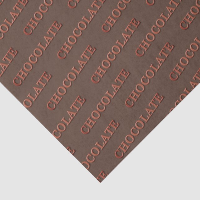Papel De Seda Regalo personalizado de chocolate (Detalle)