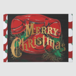 Papel De Seda Regalo telefónico de Navidades rojos antiguos