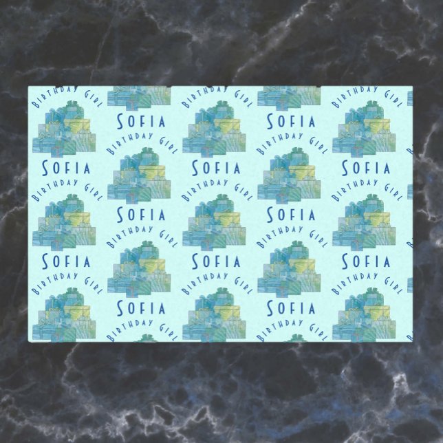 Papel De Seda Regalos bonitos para el Chica de cumpleaños Verde  (Subido por el creador)