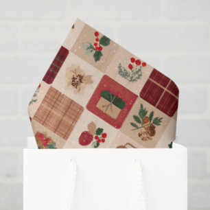 Papel De Seda Regalos de Cuadros Navideños Cottagecore y Botánic