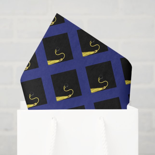 Papel De Seda Regalos de Graduación Azules (Bolsa de regalo)