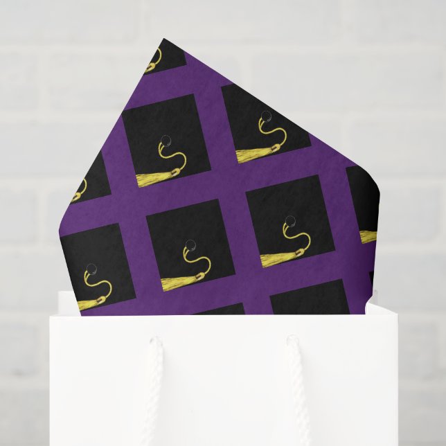 Papel De Seda Regalos de Graduación Morados (Bolsa de regalo)