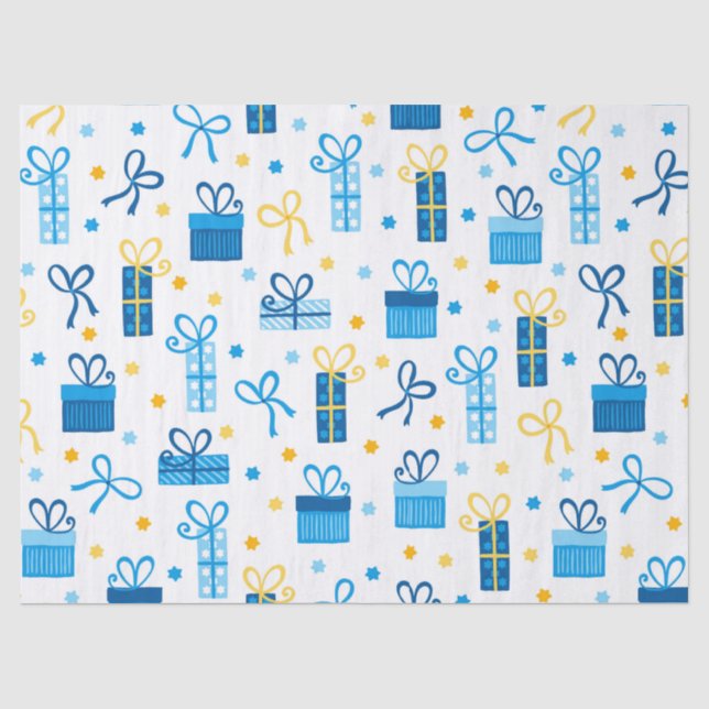 Papel De Seda Regalos de Hanukkah (Anverso)
