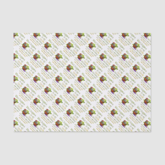 Papel De Seda Regalos de la Fiesta de Cumpleaños 18. Qué pasa en (Anverso)