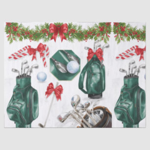 Papel De Seda Regalos de Navidad con tema de golf para golfista
