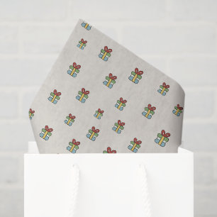 Papel De Seda Regalos de Navidad Pequeños Coloridos Patrón