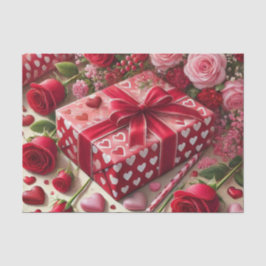 Papel De Seda Regalos del Día de San Valentín Decoupage con Pape