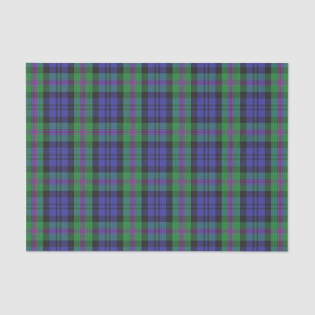 Papel De Seda Regalos escoceses Clan Baird Tartan (Anverso)